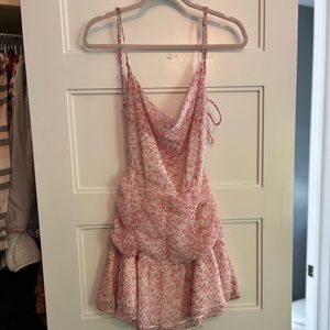 Sky To Moon Dress Mini Spaghetti Strap Open